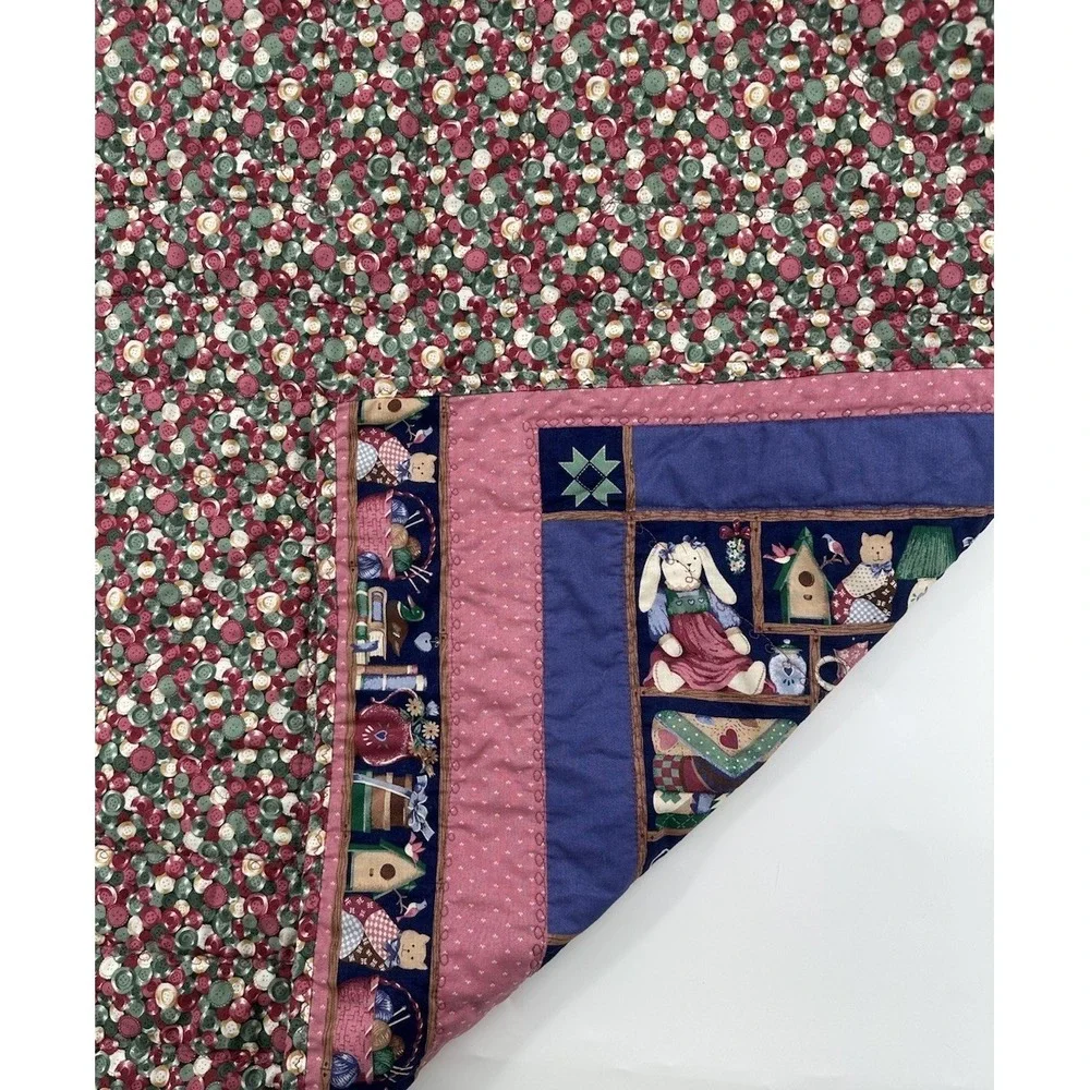 Country Cottage Core Lap Quilt Throw Or Wall Hanging 34